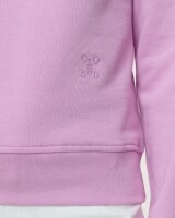 closed  fitted crewneck sweater rose