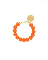 vanessa baroni mini beads bracelet oranje