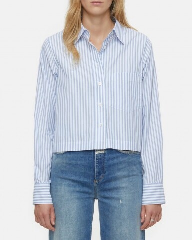 closed  cropped classic shirt