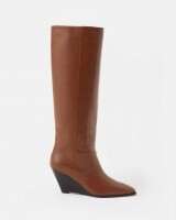 closed  wedge boot lichtbruin