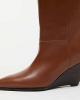 closed  wedge boot lichtbruin