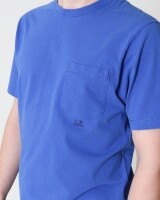 CP Company jersey old dyed t-shirt cobalt